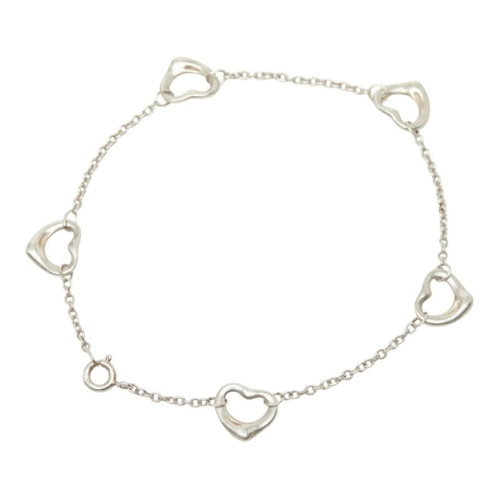 Tiffany & Co. Elsa Peretti Open Heart Bracelet, Sterling Silver (SV925), Wome...